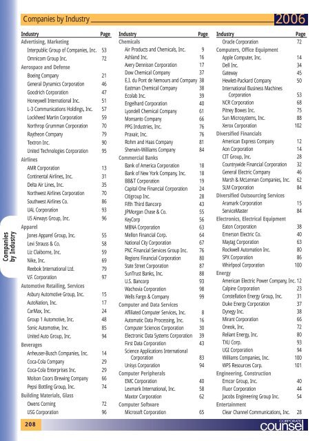 Directory of In-House Law Departments Top 500 Companies ...