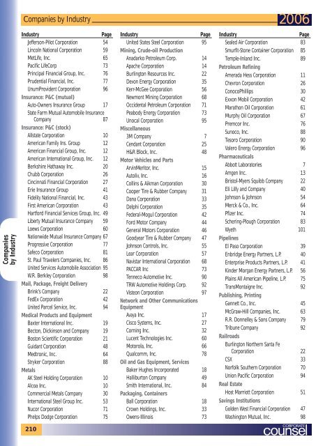 Directory of In-House Law Departments Top 500 Companies ...