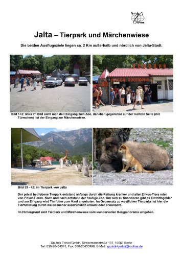 Jalta – Tierpark und Märchenwiese - Sputnik Travel GmbH