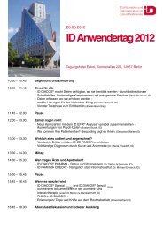 Anmeldung ID Anwendertag 2012 - ID Berlin