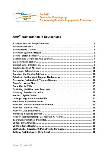 Trainerliste als pdf - dvaap