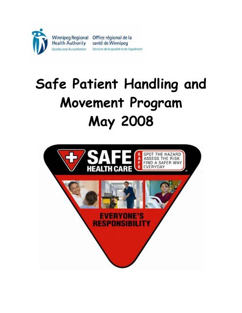 Wrha Safe Patient Handling And Movement Program Winnipeg