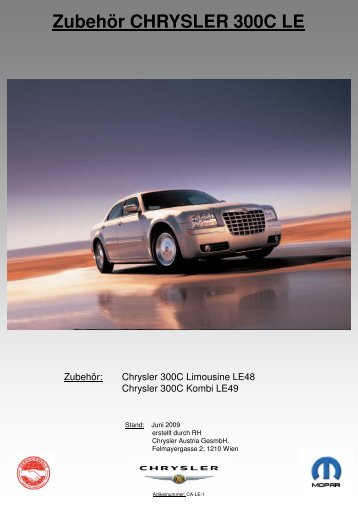 Zubehör CHRYSLER 300C hör CHRYSLER 300C LE