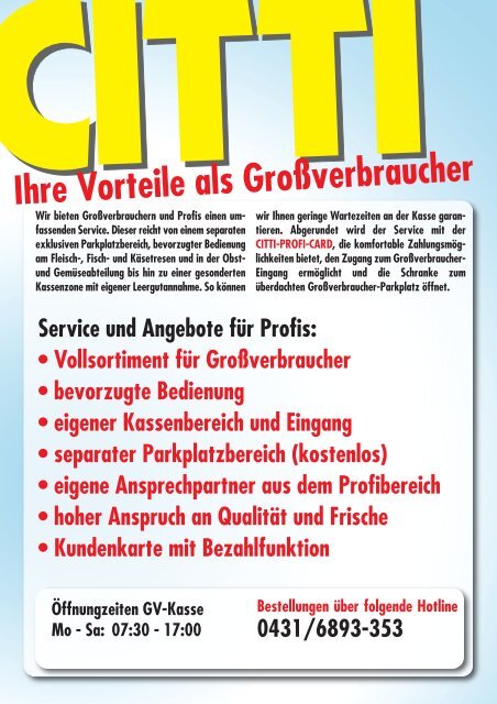 Informationen als Download - CITTI-Markt