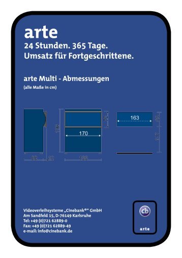 24 Stunden. 365 Tage. Umsatz für Fortgeschrittene. - bei Cinebank