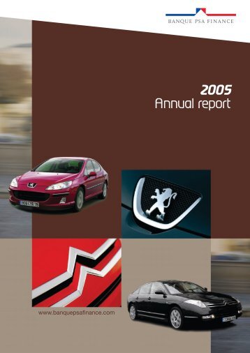 2005 Annual Report - Banque PSA Finance