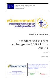 Standardised e-Form exchange via EDIAKT II in Austria - Study on ...