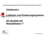 Grenzen der ICF - Bundesarbeitsgemeinschaft medizinisch ...