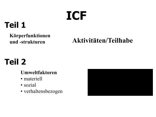 Grenzen der ICF - Bundesarbeitsgemeinschaft medizinisch ...