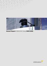 Annual report 2005 /06 - Crealogix