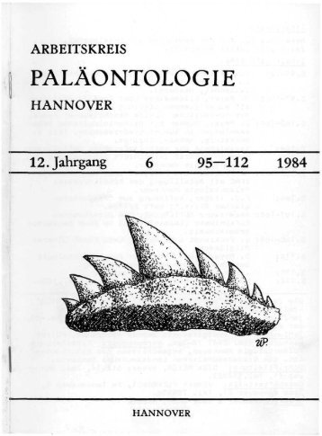 6 - Arbeitskreis Paläontologie Hannover