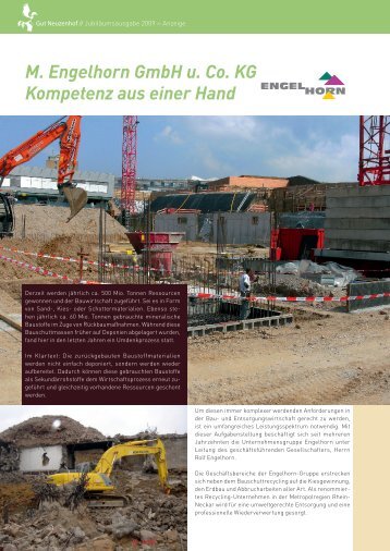 M. Engelhorn GmbH u. Co. KG Kompetenz aus einer Hand