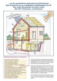 ... mit der ganzheitlichen Systematik des ELKA Energie- Spar ...