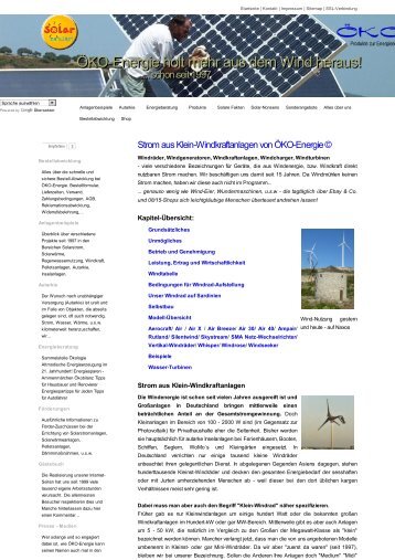 Strom aus Klein-Windkraftanlagen von ÖKO-Energie © .pdf