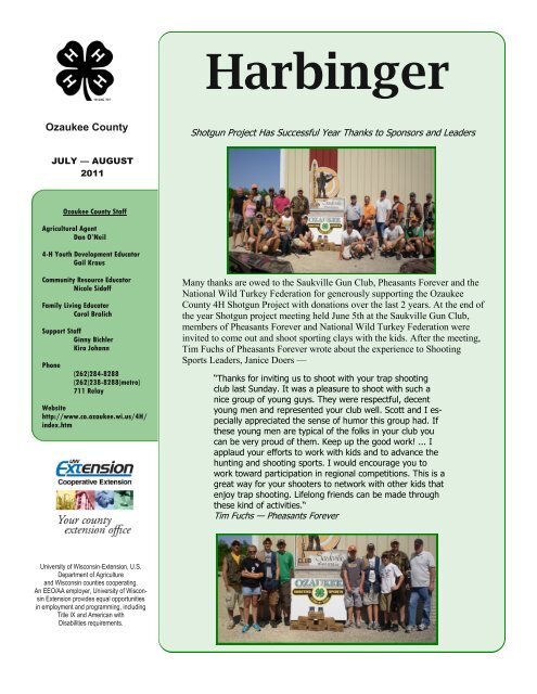 Harbinger - Ozaukee County