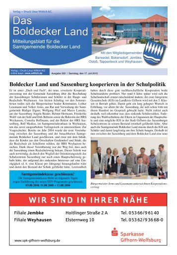 vom 1. 7. 2010 - Samtgemeinde Boldecker Land