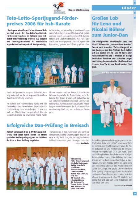 Fachzeitschrift des Deutschen Karate Verbandes e.V. - Chronik des ...