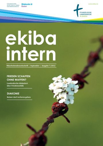 Mitarbeitendenzeitschrift Ekiba Intern / September / Ausgabe 7/2012