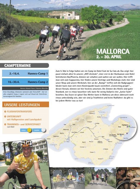 jugendcamps auf mallorca - Professional Endurance Team