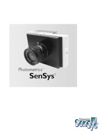 SenSys User Manual - Photometrics