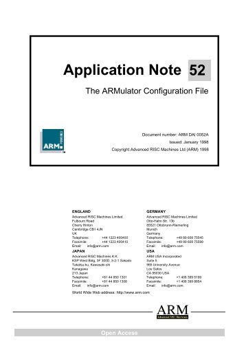 The armul.cnf ToolConf File - ARM Information Center