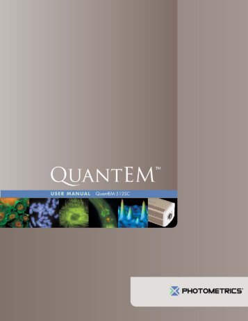 User Manual for QuantEM:512SC - Photometrics