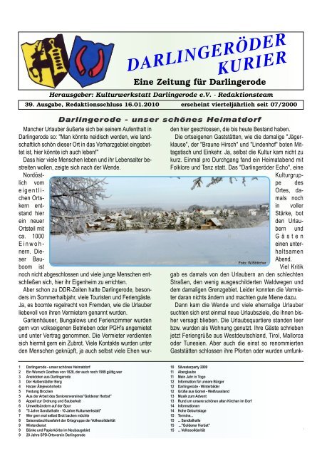 KURIER DARLINGERÖDER - Schweriner WebDesign