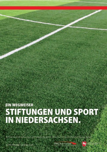 stiftungEn und sport in niEdErsachsEn. - Lotto-Sport-Stiftung