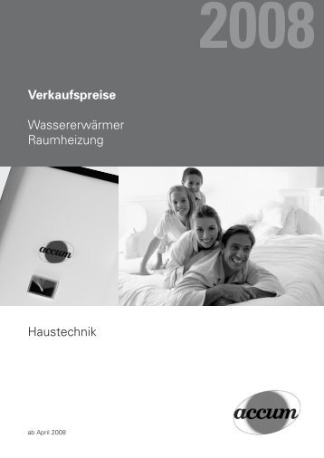 Verkaufspreise - Accum