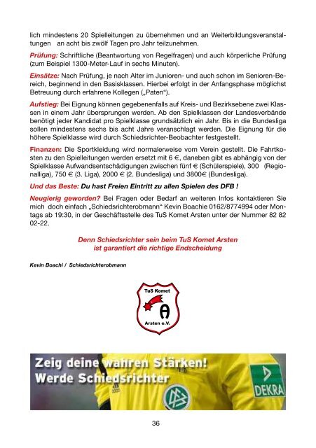 Arster Heerstr. 42 · 28279 Bremen Fon 0421 87 ... - TuS Komet Arsten