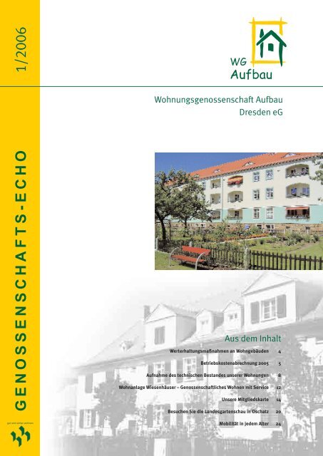 genossenschafts-echo - Wohnungsgenossenschaft Aufbau Dresden ...