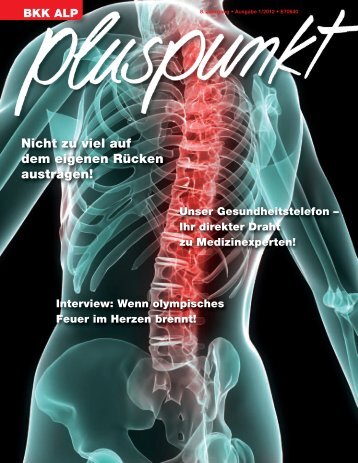 pluspunkt 01/12 - actimonda krankenkasse