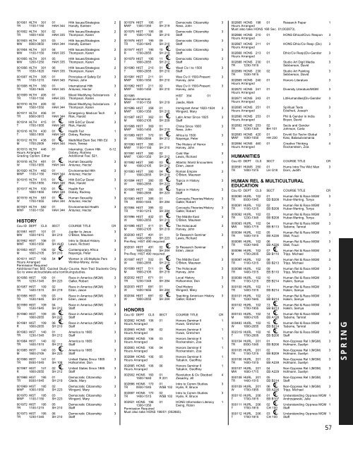 fall 2007 final examination schedule - St. Cloud State University