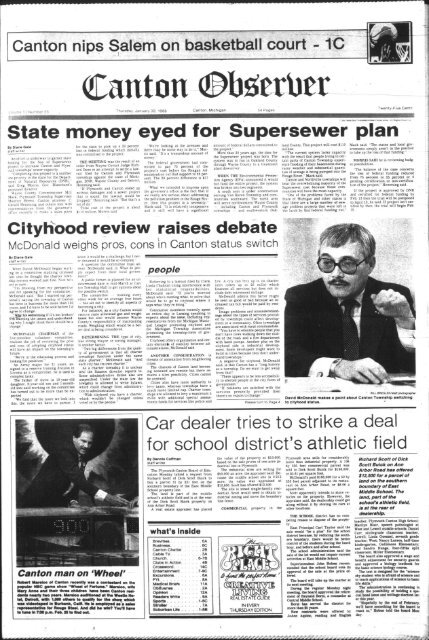 Canton Observer for January 30, 1986 - Canton Public Library