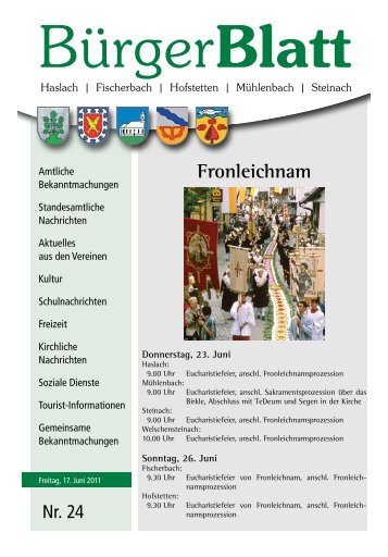Fronleichnam - Haslach