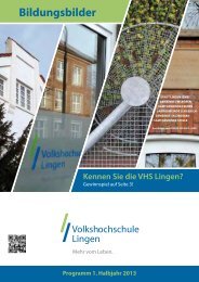 Anmeldung: 0591 91202-0 · Ansprechpartner - Volkshochschule ...