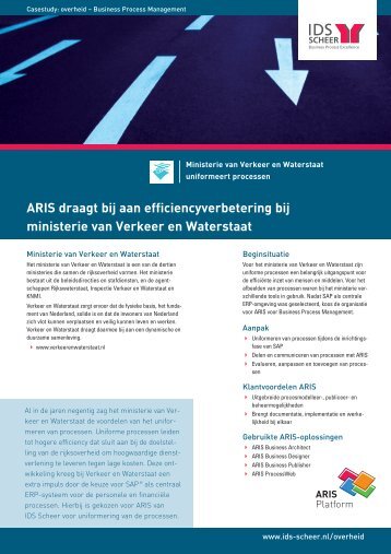 ARIS draagt bij aan efficiencyverbetering bij ... - IDS Scheer AG