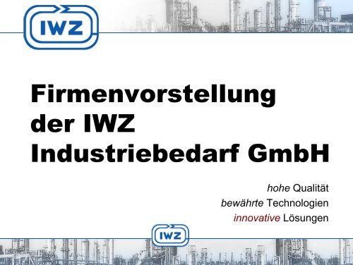 hohe - IWZ Industriebedarf Wilhelm Zastera Gmbh