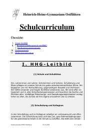 Schulcurriculum - Heinrich-Heine-Gymnasium Ostfildern