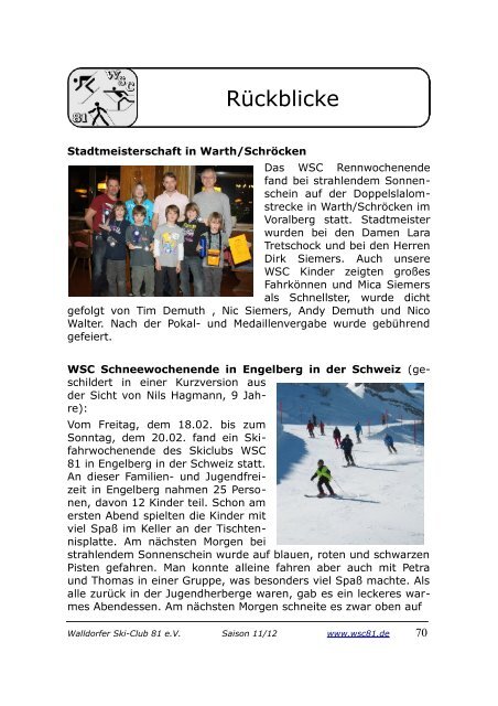 Untitled - Walldorfer Ski-Club 81 eV