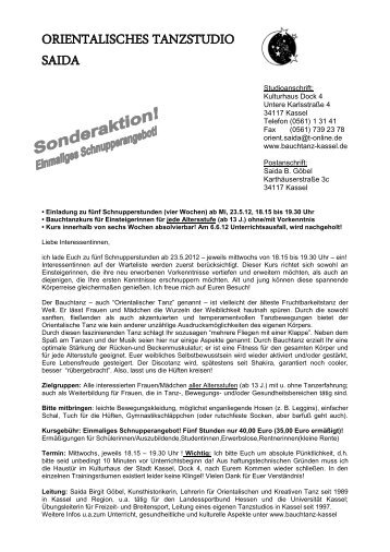 ORIENTALISCHES TANZSTUDIO SAIDA - bauchtanz-kassel.de