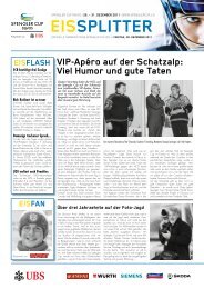 Eissplitter vom 30. Dezember 2011 - bei der Würth-Gruppe Schweiz