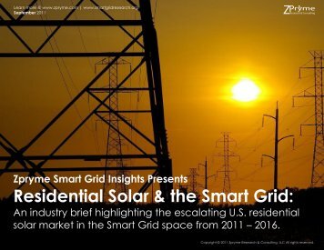 Residential Solar & the Smart Grid: - Smart Grid Insights by Zpryme