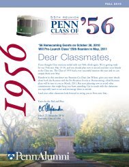 Class of 1956 Newsletter – Fall 2010 [.pdf] - Penn Alumni ...