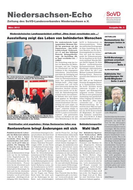 Niedersachsen-Echo - Sozialverband Deutschland e.V. ...