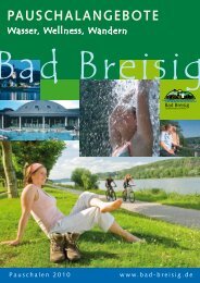 PAUSCHALANGEBOTE - Verbandsgemeinde Bad Breisig