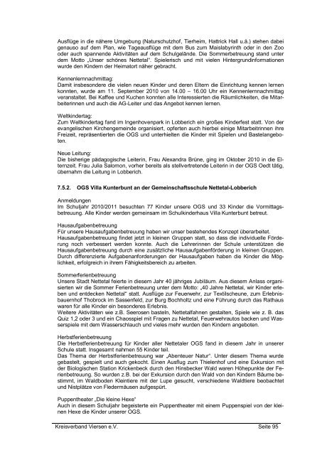 Jahresbericht 2010 - DRK Kreisverband Viersen e.V.