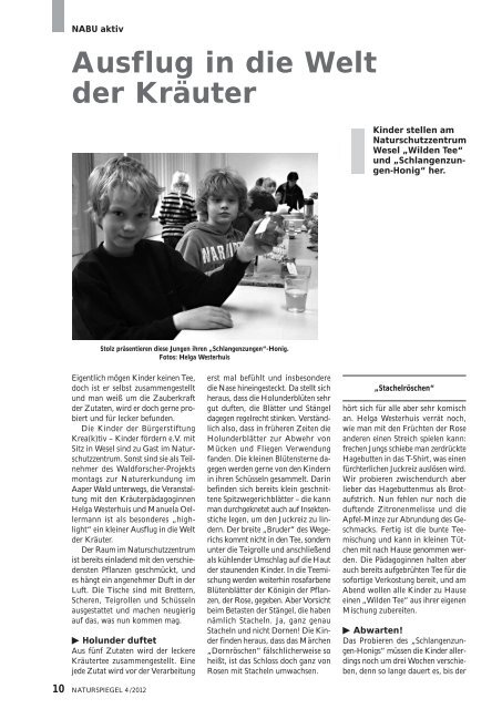 NATURSPIEGEL Heft 4 2012 - NABU Krefeld/Viersen