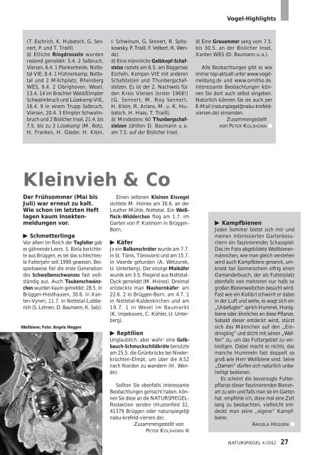 NATURSPIEGEL Heft 4 2012 - NABU Krefeld/Viersen