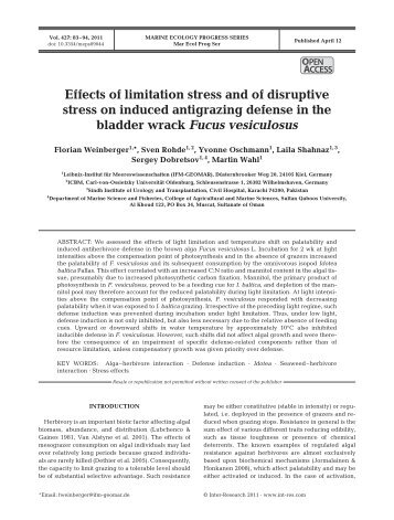 Effects of limitation stress and of disruptive stress on induced ...